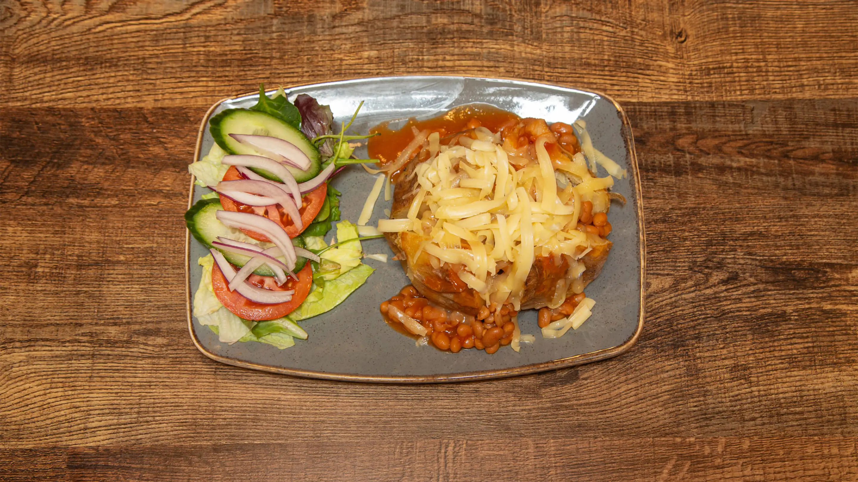 Cheese & Beans Jacket Potato