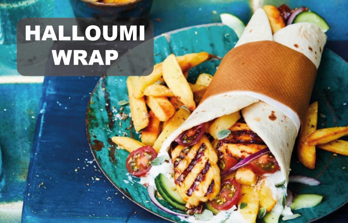 halloumi wrap